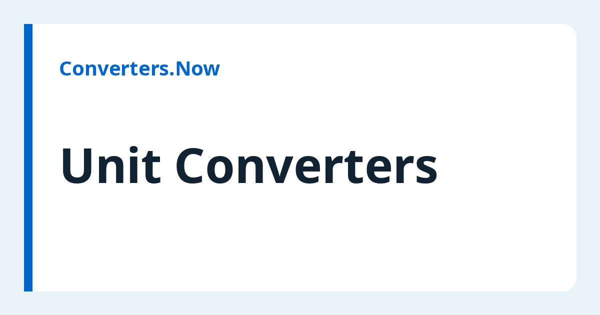 Converters.Now website preview